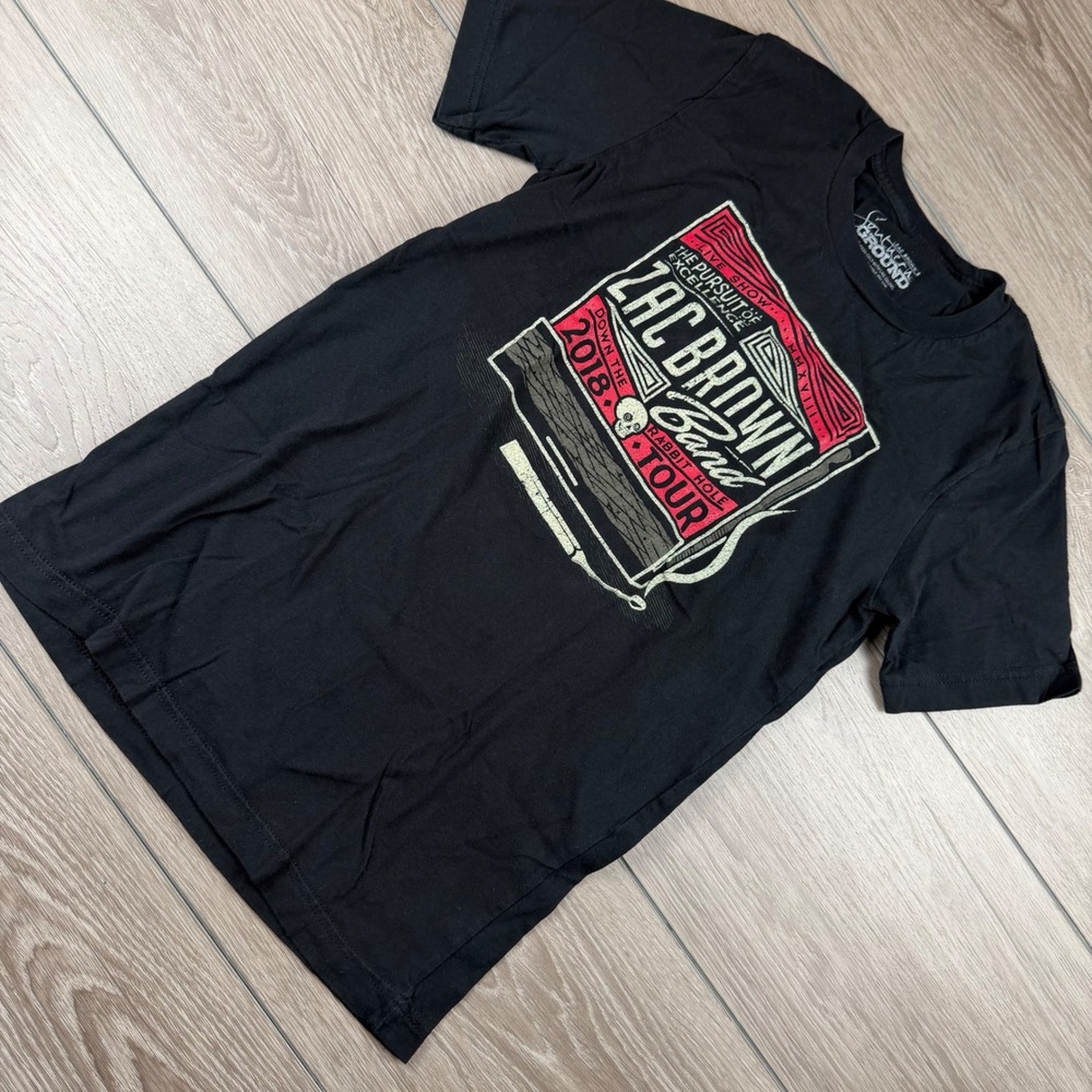 Southern Ground Mens Zac Brown Band 2018 Tour Graphic T-Shirt Black Small